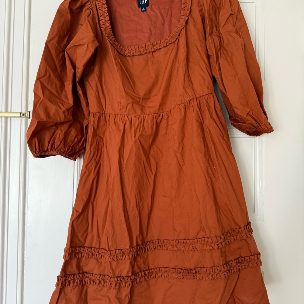GAP Women's Long Sleeve Rust Dress